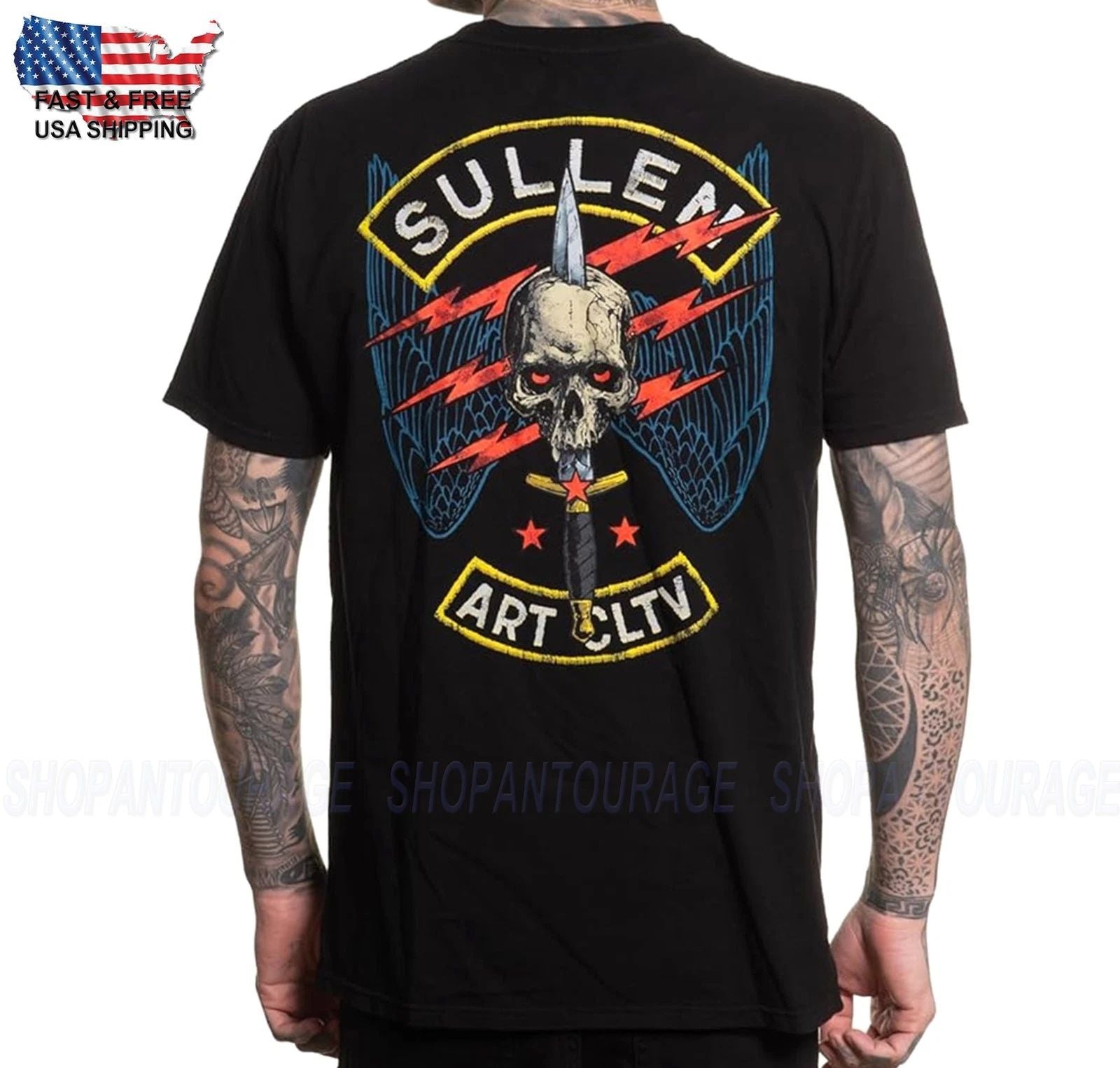 Sullen Art Collective Black Angels Premium SCM7167 T-Shirt Per Uomo Unisex T-shirt, Sweatshirt, Hoodie, Long Sleeve Tee - T-Shirt, Sweatshirt, Hoodie