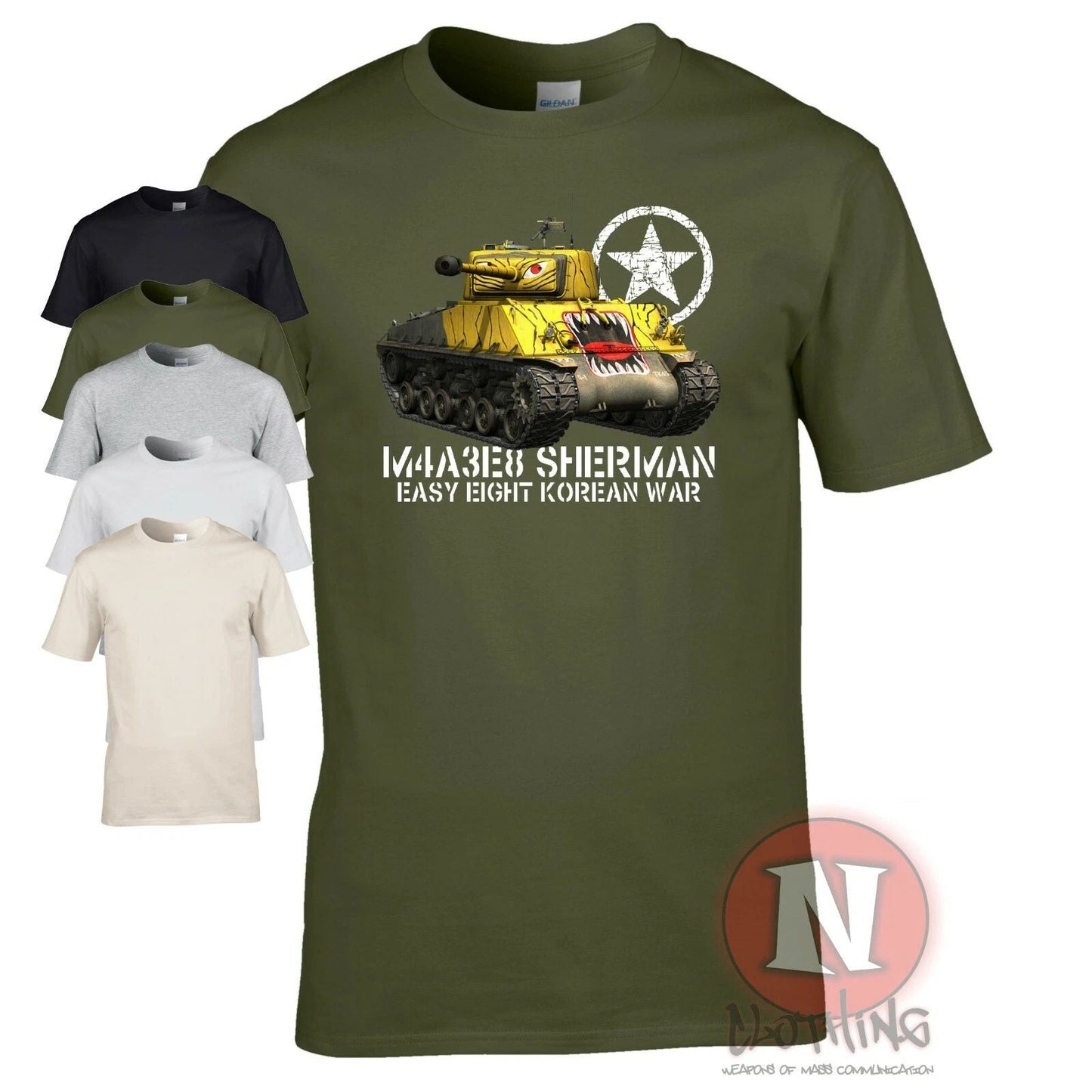 M4A3E8 Sherman tank t-shirt Easy 8 Korean war allied vehicle WOT US army Unisex T-shirt, Sweatshirt, Hoodie, Long Sleeve Tee - T-Shirt, Sweatshirt, Hoodie