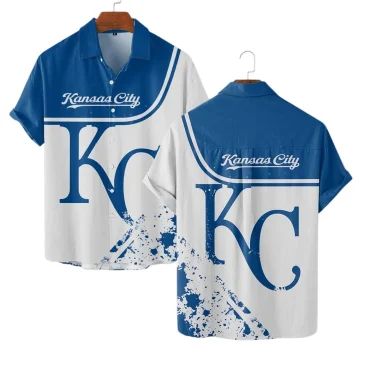 Kansas City Royals Vintage Game Day Hawaiian Shirt Unisex T-shirt, Sweatshirt, Hoodie, Long Sleeve Tee - T-Shirt, Sweatshirt, Hoodie