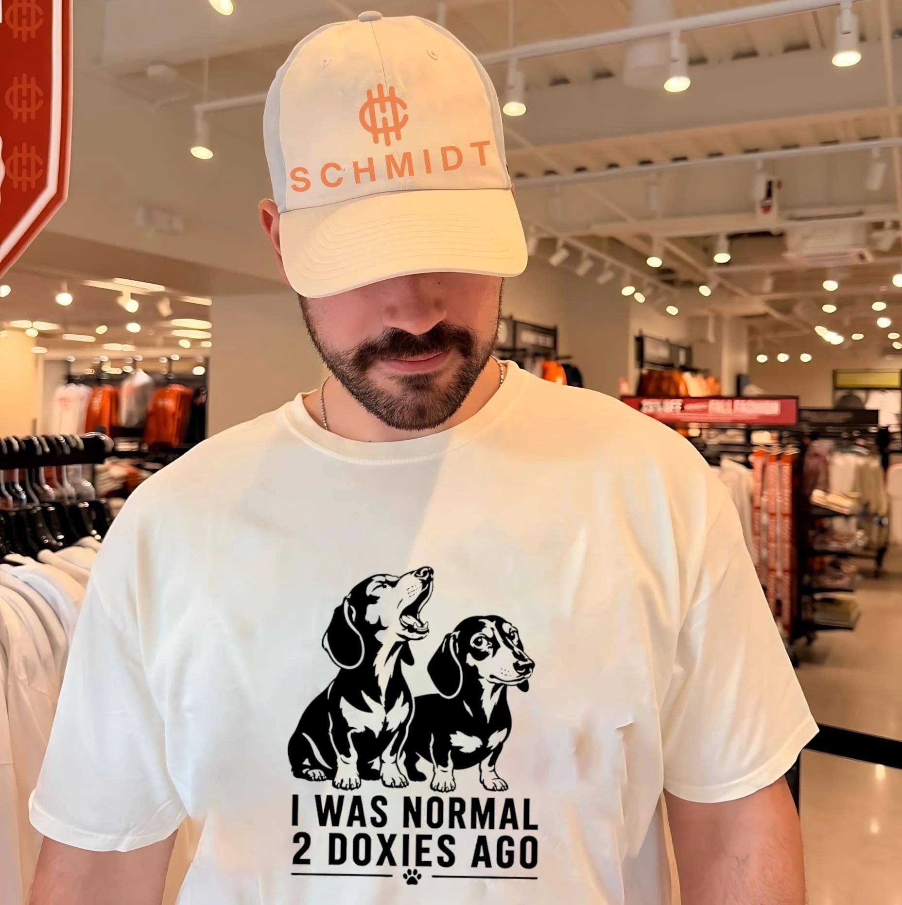 I was normal 2 Doxies ago graphic dog shirt Unisex T-shirt, Sweatshirt, Hoodie, Long Sleeve Tee - T-Shirt, Sweatshirt, Hoodie