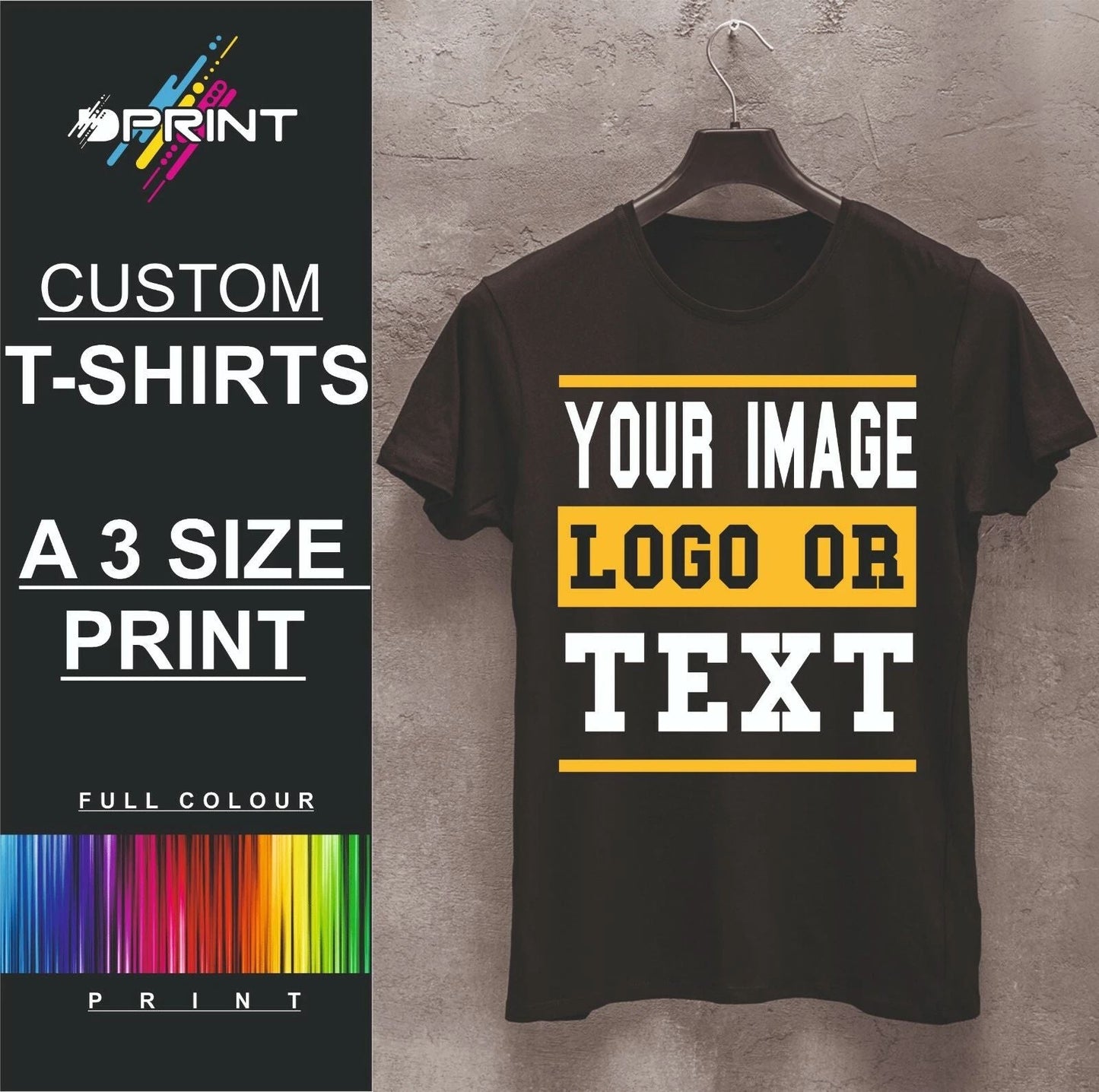 CUSTOM PRINTED T SHIRT HEAVY COTTON PERSONALISED WORK WEAR LARGE BRAND UNISEX Unisex T-shirt, Sweatshirt, Hoodie, Long Sleeve Tee - T-Shirt, Sweatshirt, Hoodie