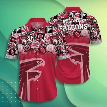 Atlanta Falcons Iconic Collage Hawaiian Shirt Unisex T-shirt, Sweatshirt, Hoodie, Long Sleeve Tee - T-Shirt, Sweatshirt, Hoodie