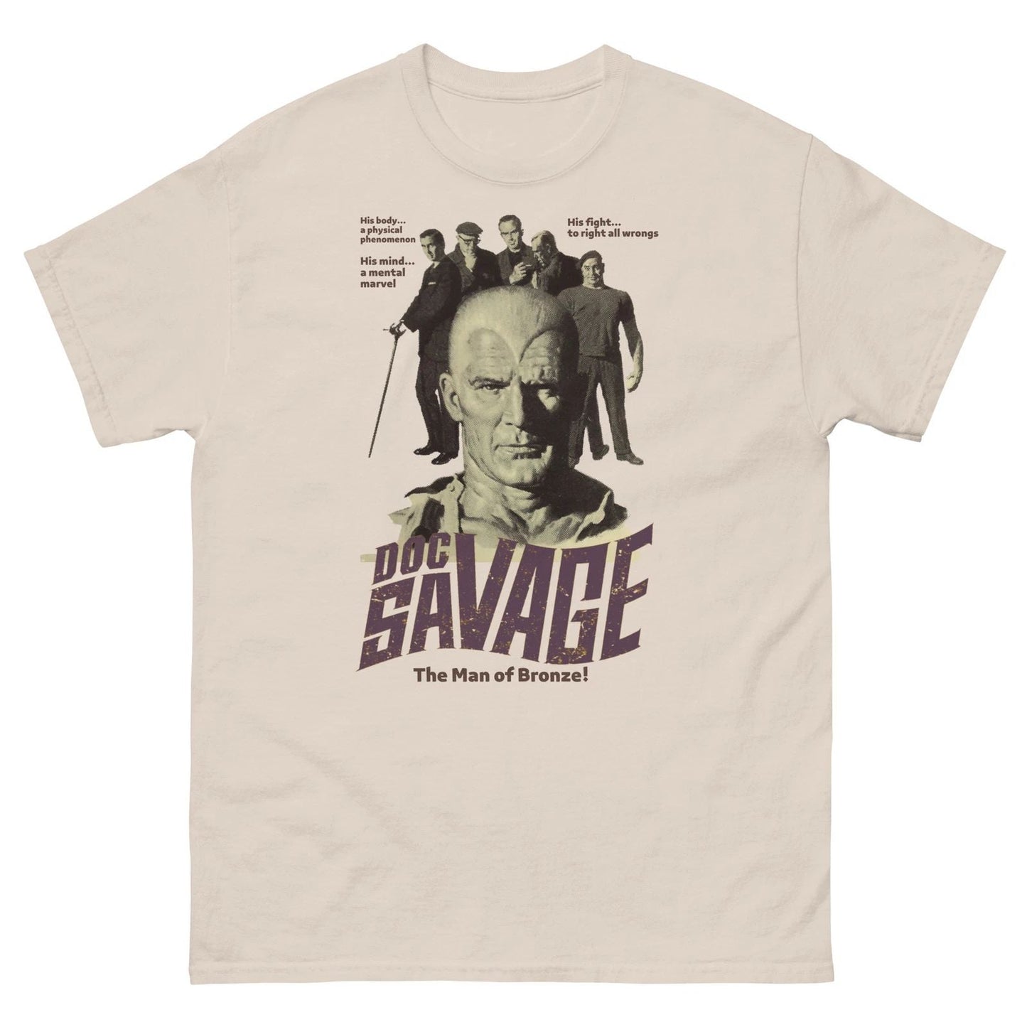 Doc Savage T-Shirt | Classic Pulp Hero | Vintage Adventure Style Tee Unisex T-shirt, Sweatshirt, Hoodie, Long Sleeve Tee - T-Shirt, Sweatshirt, Hoodie
