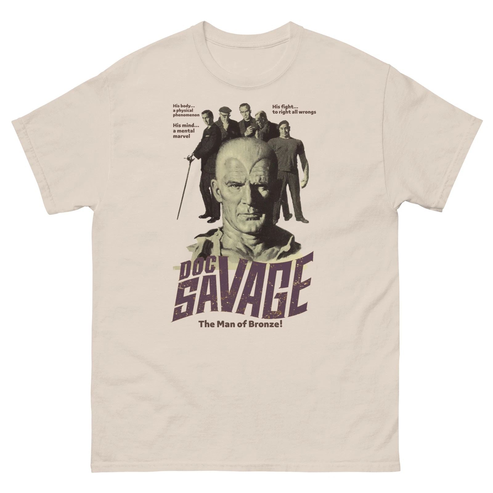 Doc Savage T-Shirt | Classic Pulp Hero | Vintage Adventure Style Tee Unisex T-shirt, Sweatshirt, Hoodie, Long Sleeve Tee - T-Shirt, Sweatshirt, Hoodie