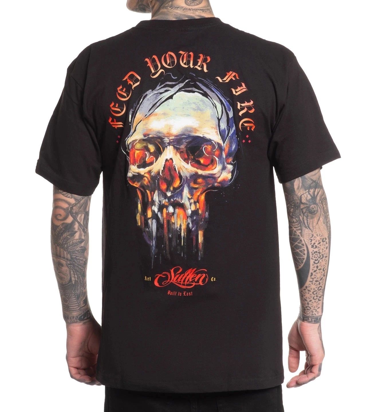 SULLEN CLOTHING FEED YOUR FIRE SKULL TATTOO ART  STANDARD T-SHIRT Unisex T-shirt, Sweatshirt, Hoodie, Long Sleeve Tee - T-Shirt, Sweatshirt, Hoodie