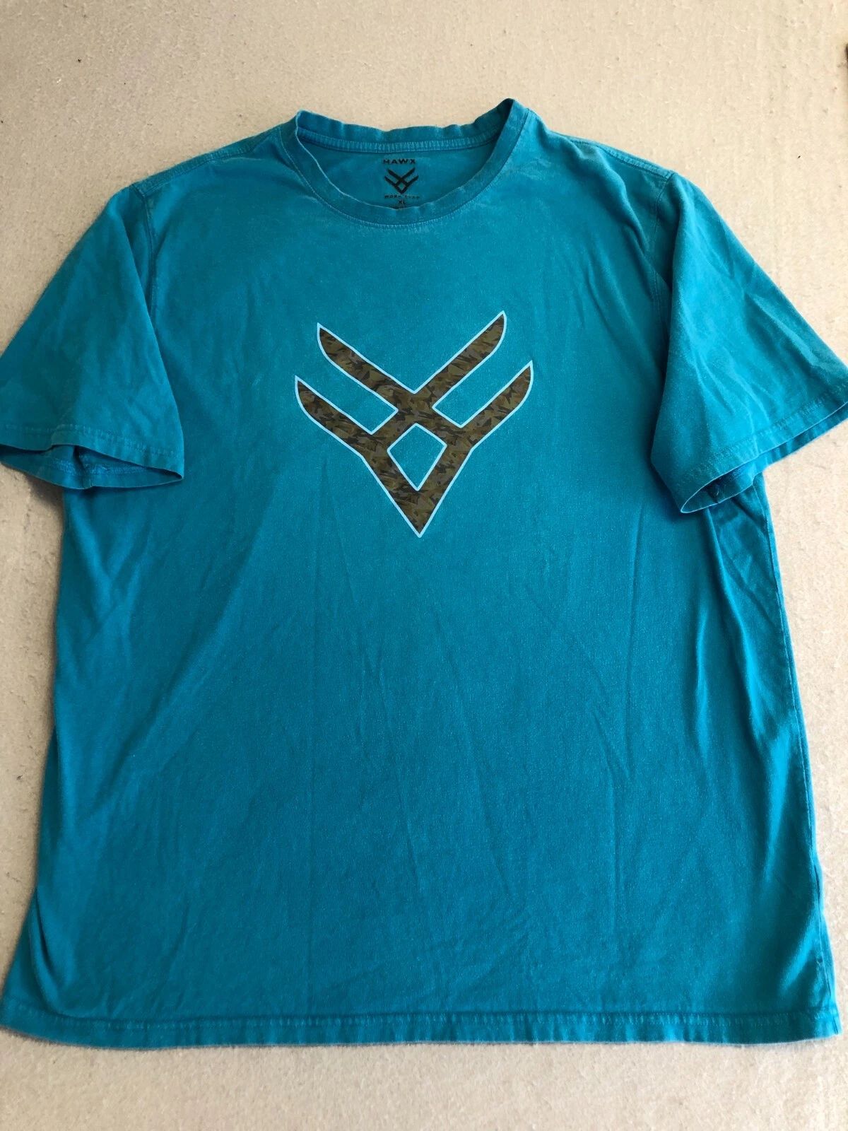 HAWK T Shirt Mens XL Teal Blue Graphic Everyday Workwear Outdoor Tee Unisex T-shirt, Sweatshirt, Hoodie, Long Sleeve Tee - T-Shirt, Sweatshirt, Hoodie