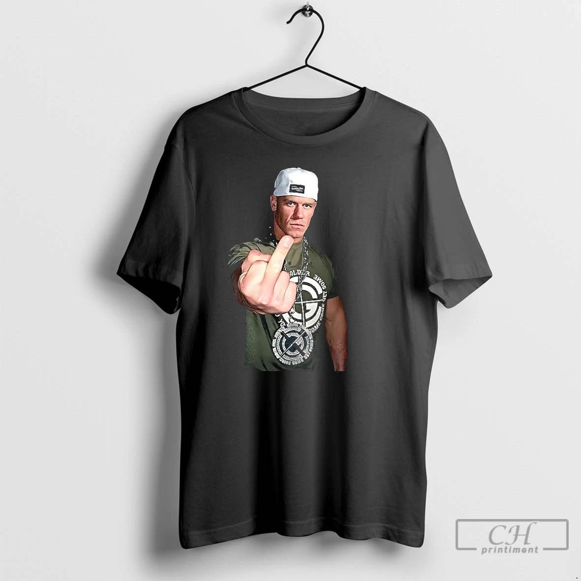 Premium John Cena 2025 Middle Finger T Shirts Unisex T-shirt, Sweatshirt, Hoodie, Long Sleeve Tee - T-Shirt, Sweatshirt, Hoodie