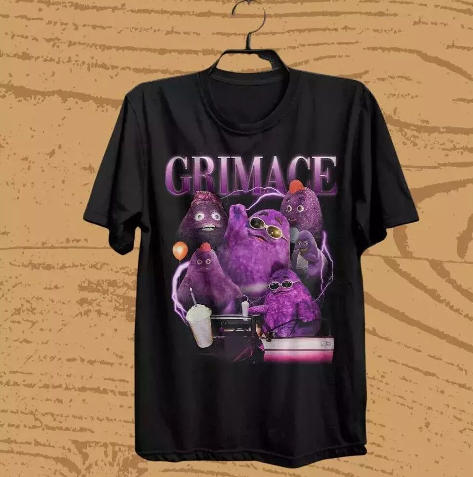Vintage Grimace T Shirt Mcdonalds Best Grimace Merch Grimace Birthday Shirt Unisex T-shirt, Sweatshirt, Hoodie, Long Sleeve Tee - T-Shirt, Sweatshirt, Hoodie