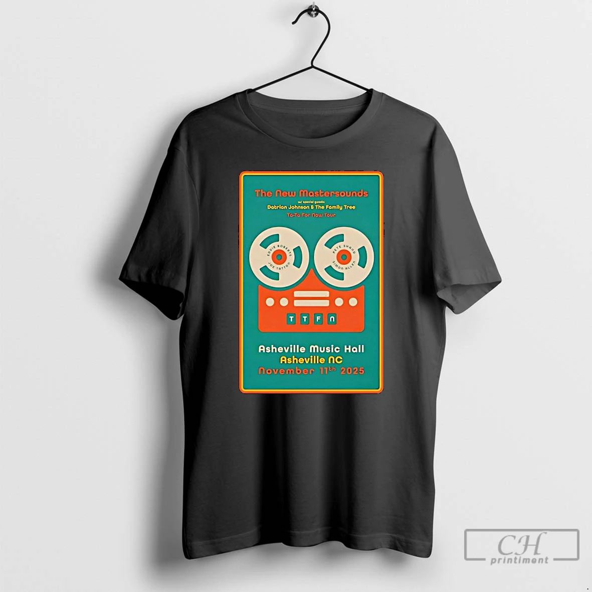 Premium The New Mastersounds 11 11 2025 Asheville Nc T Shirts Unisex T-shirt, Sweatshirt, Hoodie, Long Sleeve Tee - T-Shirt, Sweatshirt, Hoodie