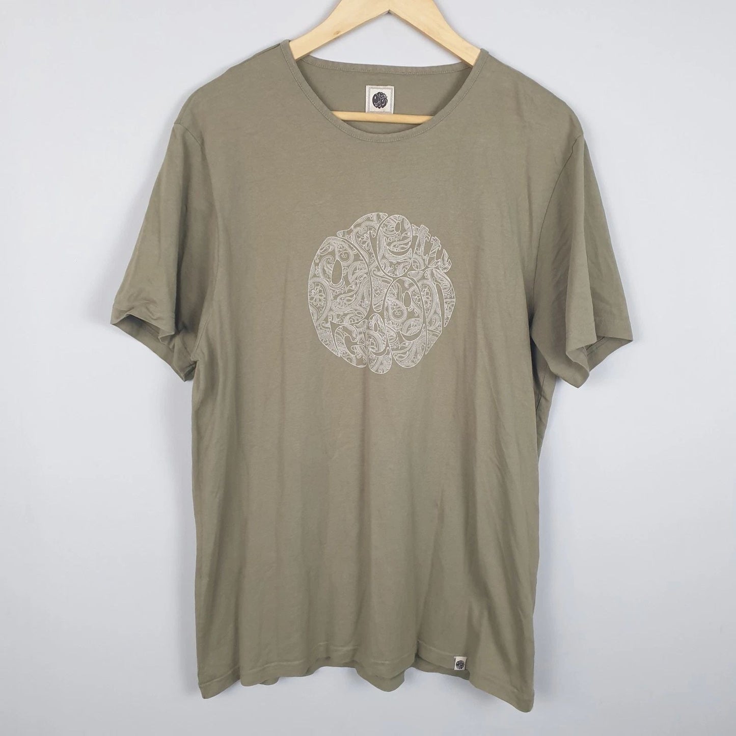Pretty Green T-shirt Mens XL Green Crewneck Cotton Big Logo Casual Mod British Unisex T-shirt, Sweatshirt, Hoodie, Long Sleeve Tee - T-Shirt, Sweatshirt, Hoodie