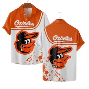 Baltimore Orioles Splash Logo Hawaiian Shirt Unisex T-shirt, Sweatshirt, Hoodie, Long Sleeve Tee - T-Shirt, Sweatshirt, Hoodie