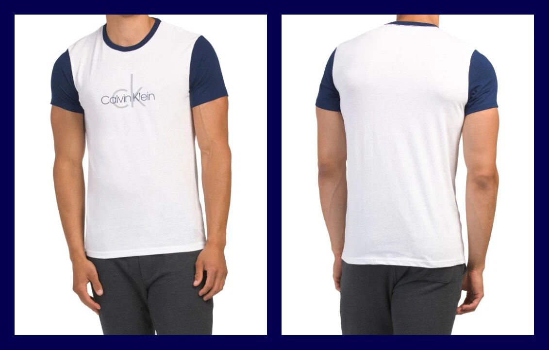 Calvin Klein ~ Baseball Short Sleeve Crew Neck T-Shirt Men's X-Large $40 NWT Unisex T-shirt, Sweatshirt, Hoodie, Long Sleeve Tee - T-Shirt, Sweatshirt, Hoodie