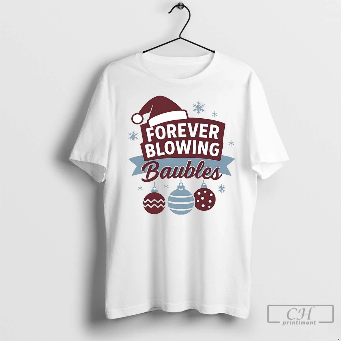 Premium West Ham United F C Forever Blowing Baubles Christmas Unisex T-shirt, Sweatshirt, Hoodie, Long Sleeve Tee - T-Shirt, Sweatshirt, Hoodie