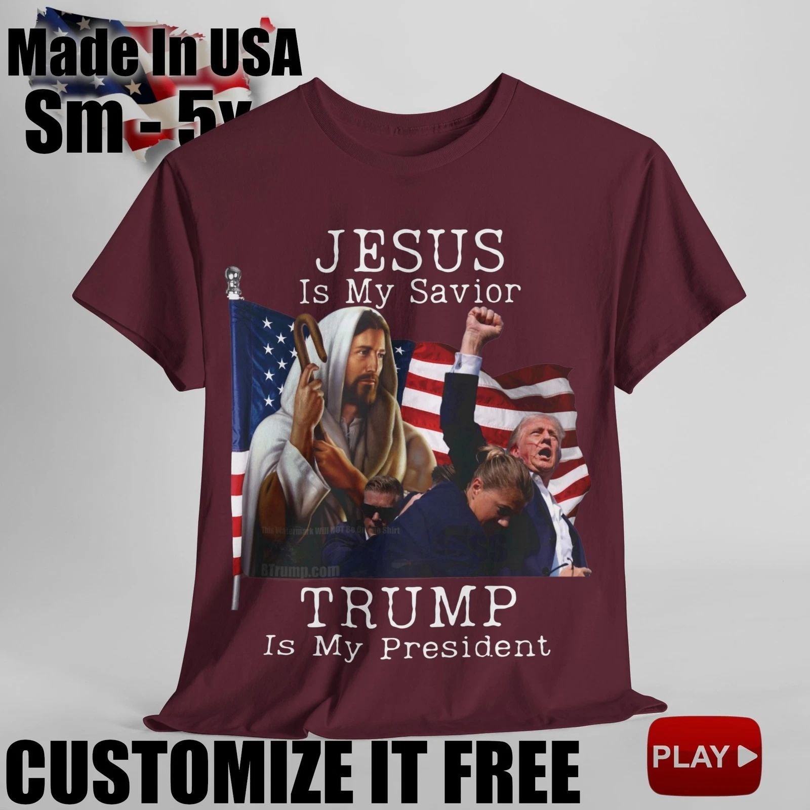 Jesus Is My Savior Trump Is My President T-Shirt Black Trump 2024 T-Shirt NEW V3 Unisex T-shirt, Sweatshirt, Hoodie, Long Sleeve Tee - T-Shirt, Sweatshirt, Hoodie