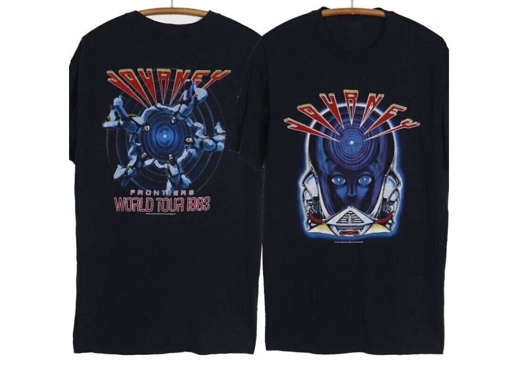 1983 Journey Frontiers Tour Concert Rock Music T Shirt Gift For Birthday Holiday Unisex T-shirt, Sweatshirt, Hoodie, Long Sleeve Tee - T-Shirt, Sweatshirt, Hoodie