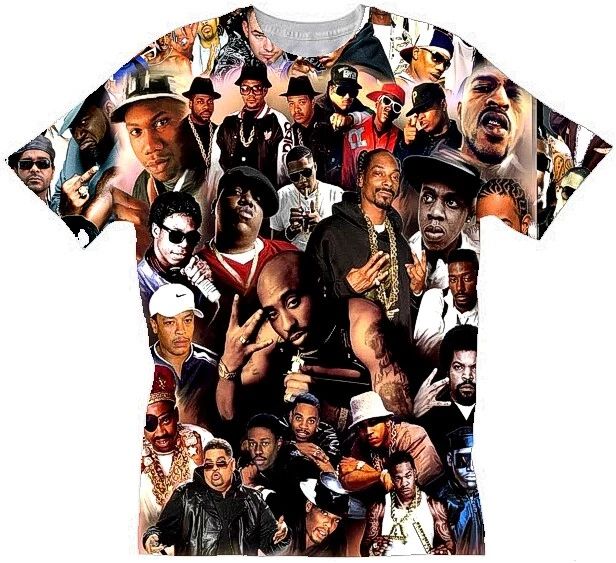 HIP HOP LEGENDS T-SHIRT. .   ALL OVER PRINT T-SHIRT. 2018 Unisex T-shirt, Sweatshirt, Hoodie, Long Sleeve Tee - T-Shirt, Sweatshirt, Hoodie