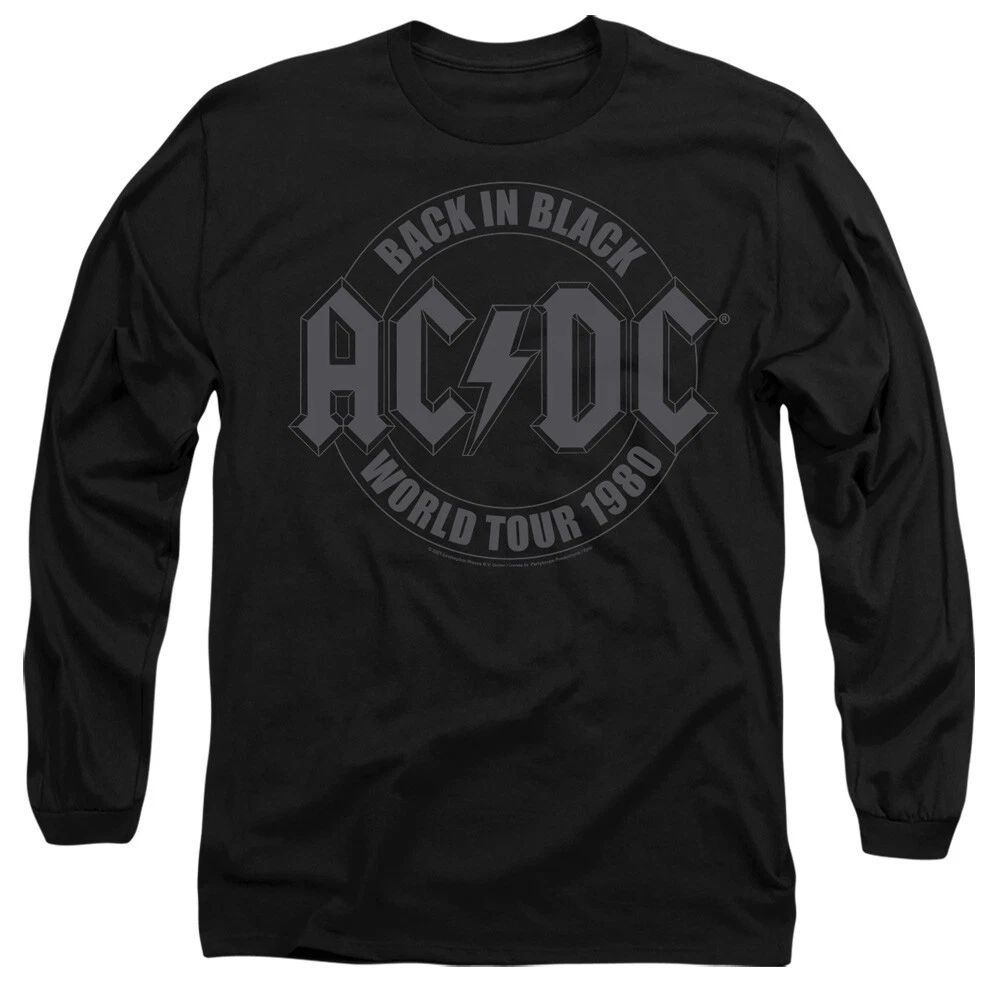 ACDC Tour Emblem Mens Long Sleeve T-Shirt, Black Unisex T-shirt, Sweatshirt, Hoodie, Long Sleeve Tee - T-Shirt, Sweatshirt, Hoodie