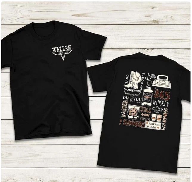 Morgan Wallen Concert Hoodie, Two Sided Graphic Print Unisex T-shirt, Sweatshirt, Hoodie, Long Sleeve Tee - T-Shirt, Sweatshirt, Hoodie