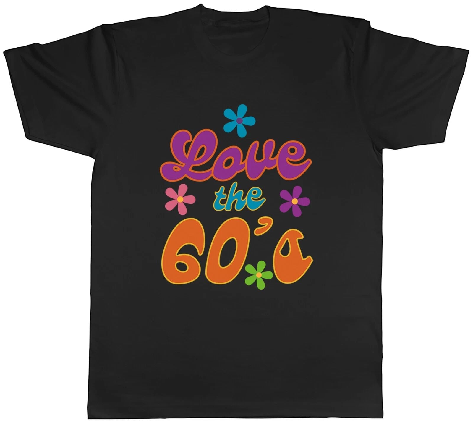 Love the 60's Mens T-Shirt Hippie Culture Music Tee Gift Unisex T-shirt, Sweatshirt, Hoodie, Long Sleeve Tee - T-Shirt, Sweatshirt, Hoodie