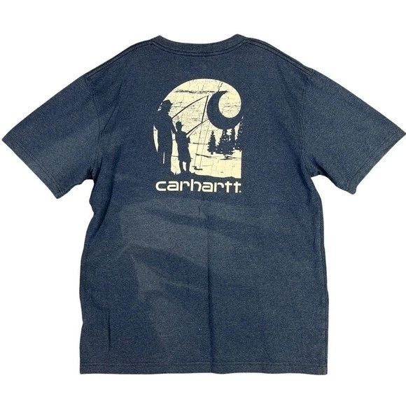 Carhartt Work Shirt Mens L Fishing Father Son Original Fit Pocket Streetwear Unisex T-shirt, Sweatshirt, Hoodie, Long Sleeve Tee - T-Shirt, Sweatshirt, Hoodie