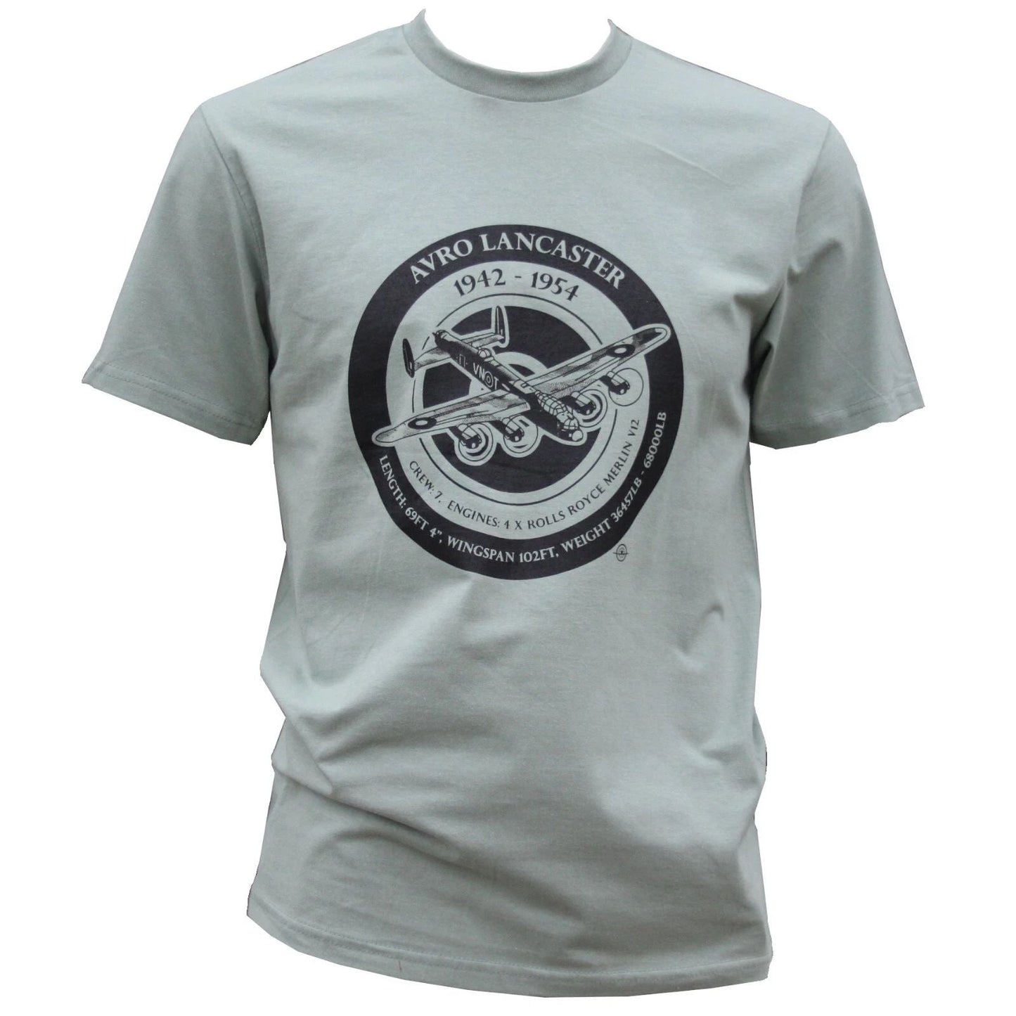 British Avro Lancaster WW2 Warbird Plane Exclusive Printed T-Shirt Aviation Sage Unisex T-shirt, Sweatshirt, Hoodie, Long Sleeve Tee - T-Shirt, Sweatshirt, Hoodie