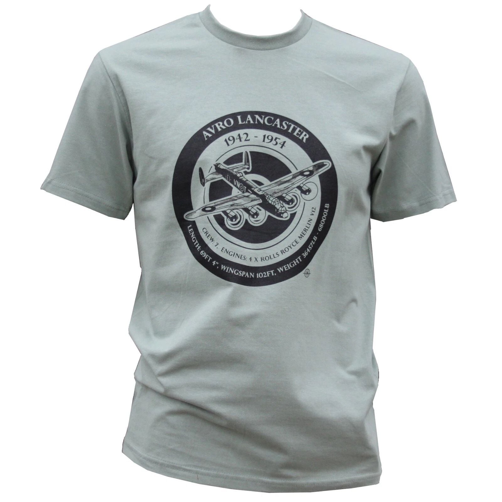 British Avro Lancaster WW2 Warbird Plane Exclusive Printed T-Shirt Aviation Sage Unisex T-shirt, Sweatshirt, Hoodie, Long Sleeve Tee - T-Shirt, Sweatshirt, Hoodie