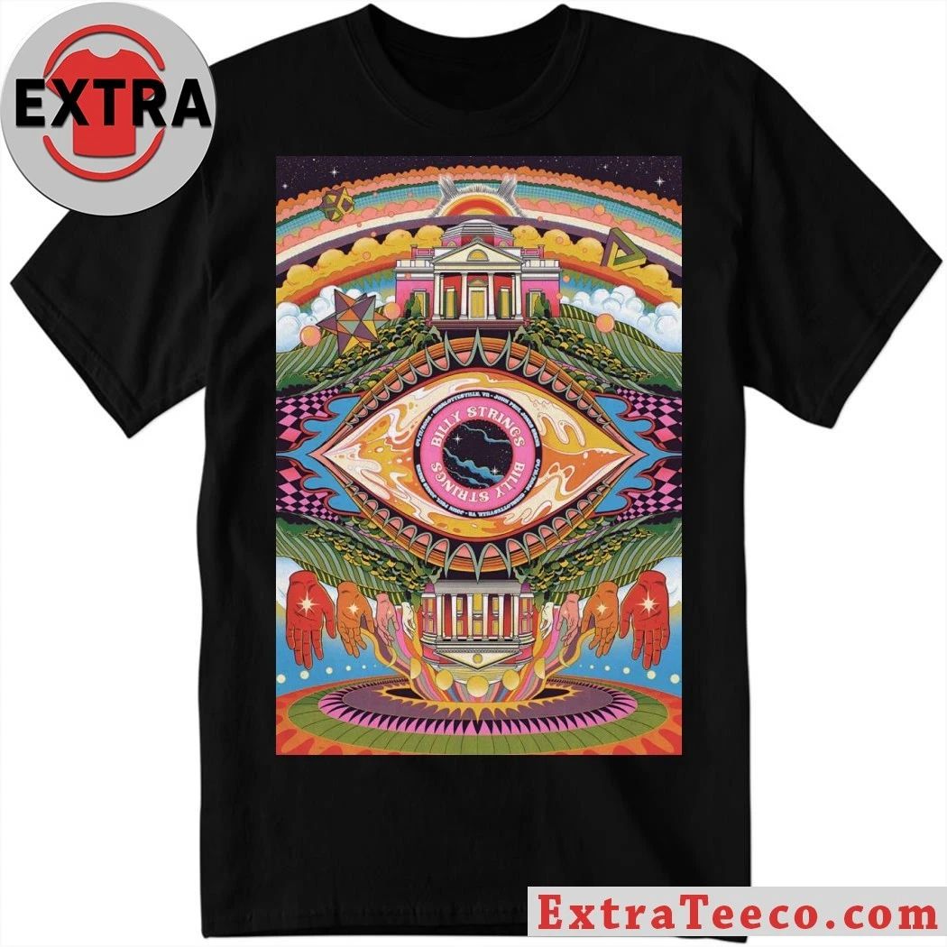 Billy Strings April 17-18 2026 John Paul Jones Arena, Charlottesville, VA Poster Shirt Unisex T-shirt, Sweatshirt, Hoodie, Long Sleeve Tee - T-Shirt, Sweatshirt, Hoodie