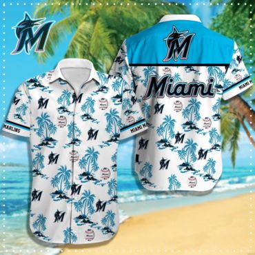 Miami Marlins Beach Vibe Hawaiian Shirt Unisex T-shirt, Sweatshirt, Hoodie, Long Sleeve Tee - T-Shirt, Sweatshirt, Hoodie