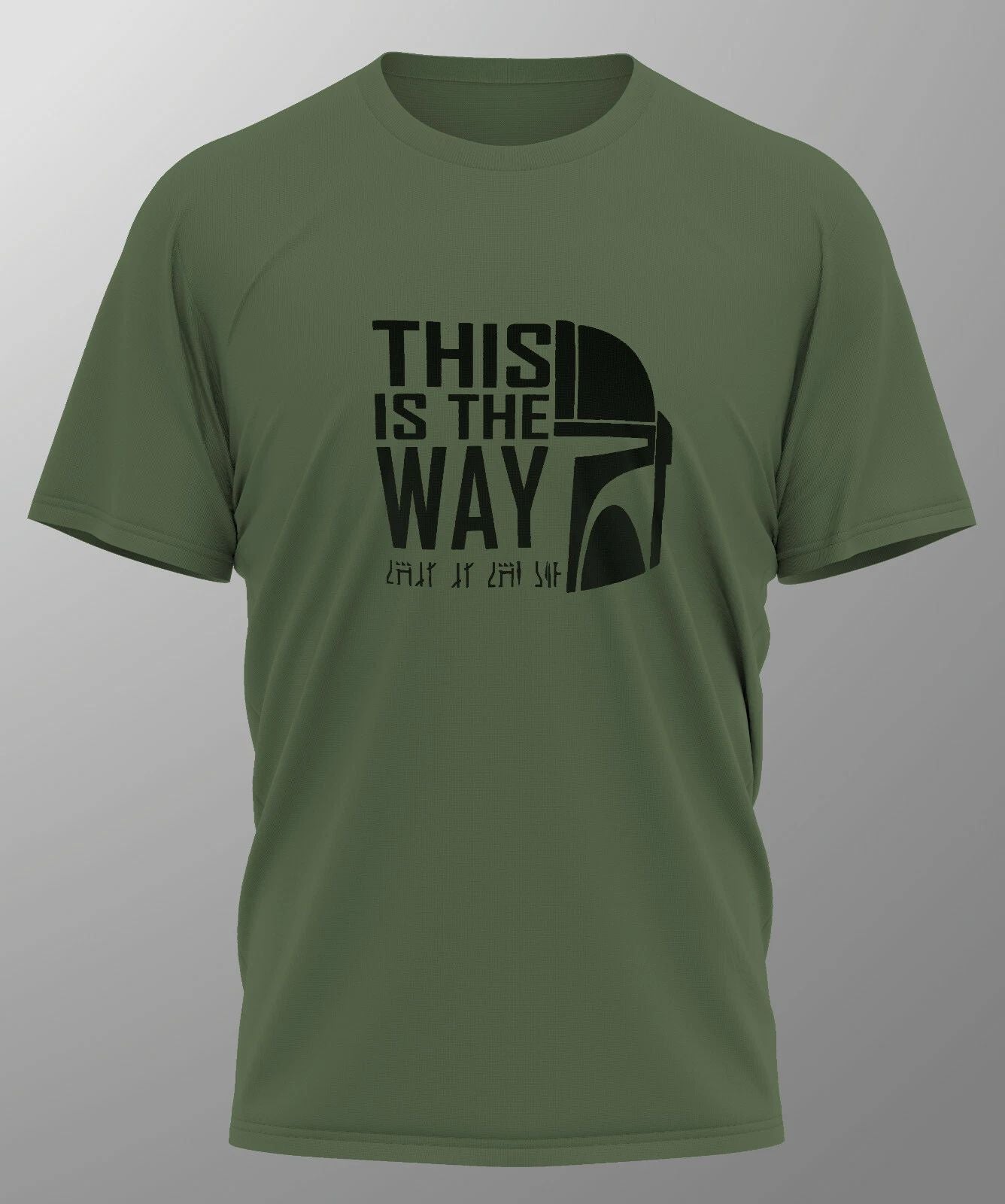 THIS IS THE WAY Mandalorian T-Shirt Tee Screen Printed Design New Unisex T-shirt, Sweatshirt, Hoodie, Long Sleeve Tee - T-Shirt, Sweatshirt, Hoodie