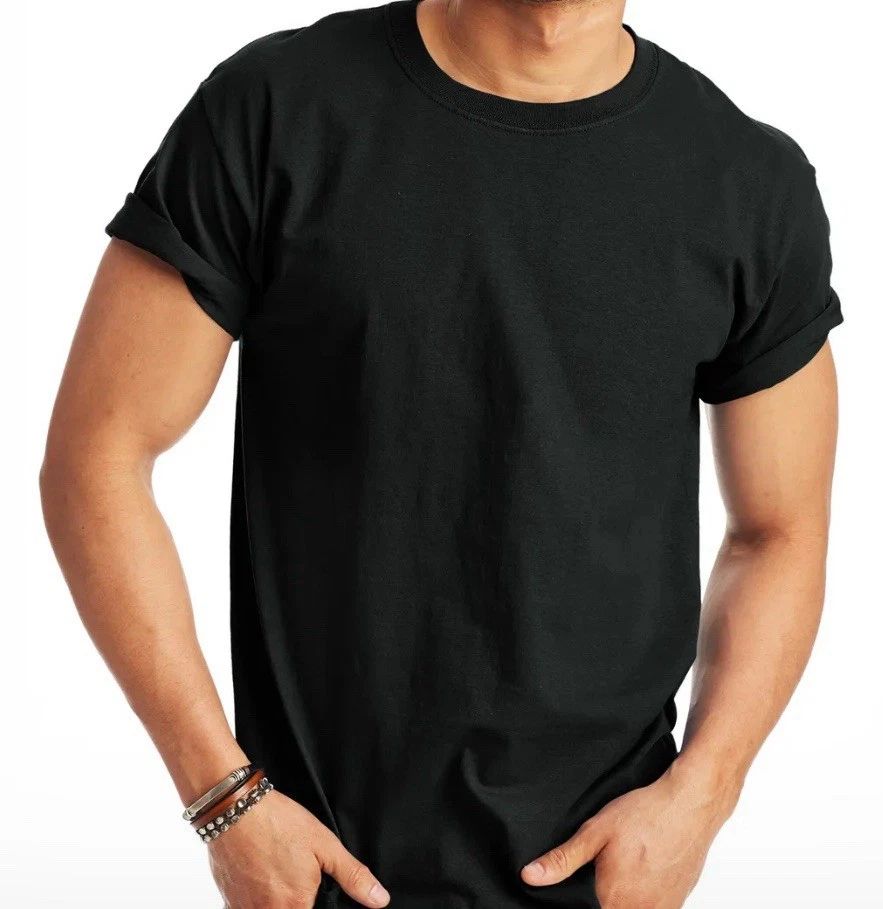 Hanes Mens SS Crew Tee Black 2XL Unisex T-shirt, Sweatshirt, Hoodie, Long Sleeve Tee - T-Shirt, Sweatshirt, Hoodie