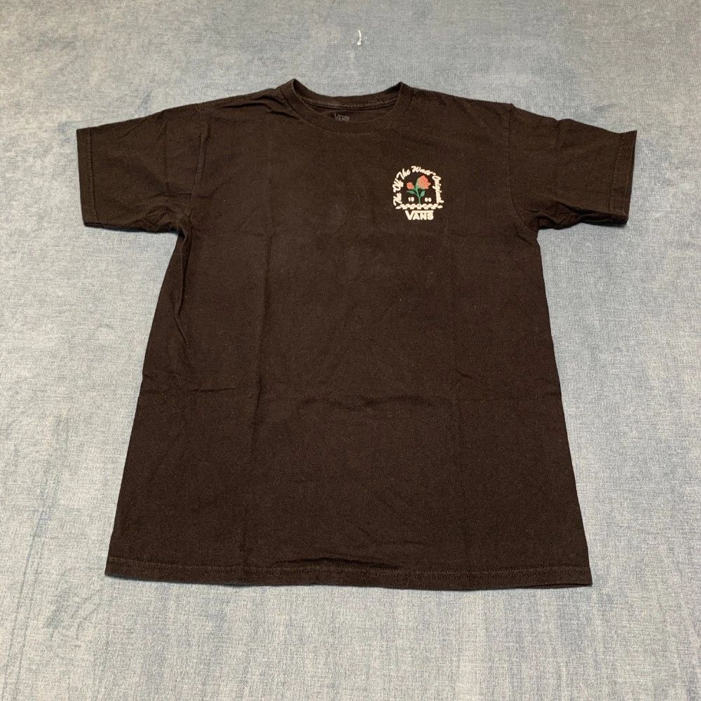Vans The Wall Tee Shirt Mens Medium Black Graphic Rose Cotton Everyday Wear Unisex T-shirt, Sweatshirt, Hoodie, Long Sleeve Tee - T-Shirt, Sweatshirt, Hoodie