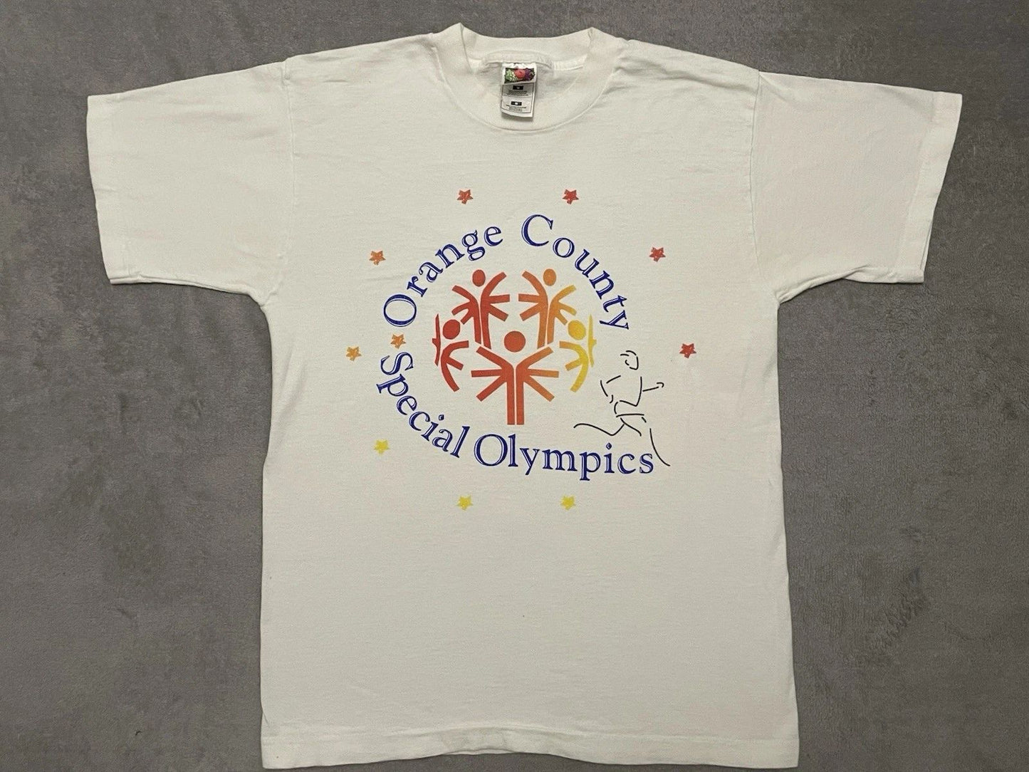 Vintage 90s Special Olympics Orange County Florida T-shirt Mens M Medium White Unisex T-shirt, Sweatshirt, Hoodie, Long Sleeve Tee - T-Shirt, Sweatshirt, Hoodie