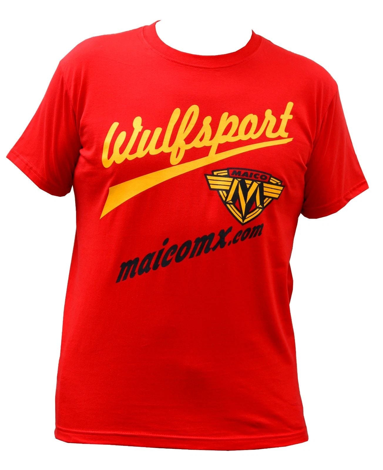 Maico casual T-shirt size Small made by Wulfsport Unisex T-shirt, Sweatshirt, Hoodie, Long Sleeve Tee - T-Shirt, Sweatshirt, Hoodie