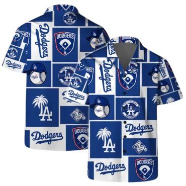 Los Angeles Dodgers Icon Block Hawaiian Shirt Unisex T-shirt, Sweatshirt, Hoodie, Long Sleeve Tee - T-Shirt, Sweatshirt, Hoodie