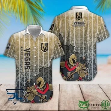 Vegas Golden Knights Regal Warrior Hawaiian Shirt Unisex T-shirt, Sweatshirt, Hoodie, Long Sleeve Tee - T-Shirt, Sweatshirt, Hoodie