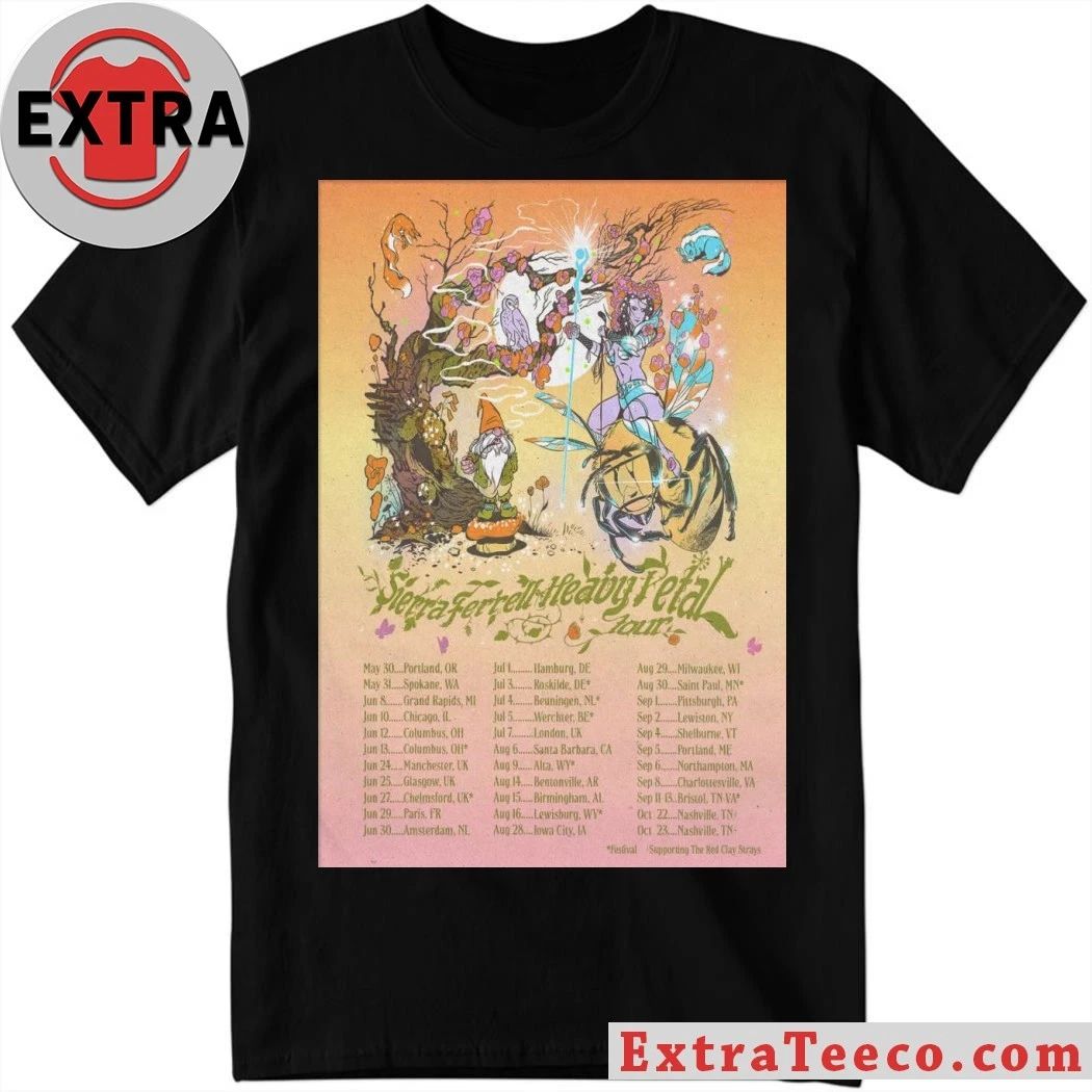 Sierra Ferrell 2026 The Heavy Petal Concert Poster Shirt Unisex T-shirt, Sweatshirt, Hoodie, Long Sleeve Tee - T-Shirt, Sweatshirt, Hoodie