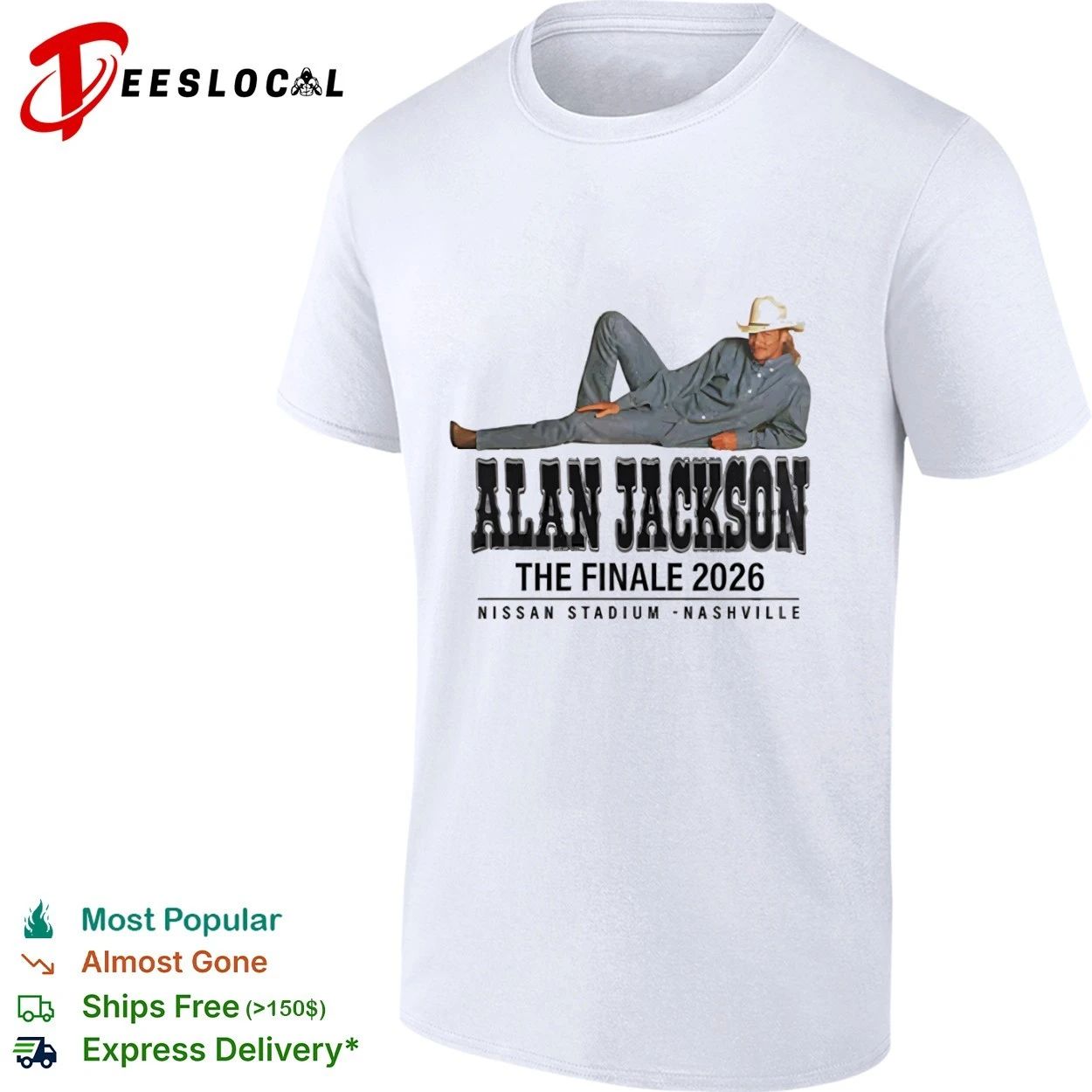 Alan Jackson The Finale 2026 Nissan Stadium Nashville T-shirt Unisex T-shirt, Sweatshirt, Hoodie, Long Sleeve Tee - T-Shirt, Sweatshirt, Hoodie