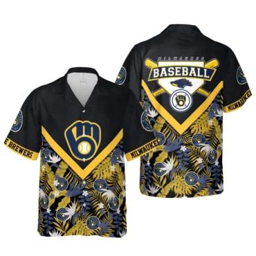 Milwaukee Brewers Victory Vibes Hawaiian Shirt Unisex T-shirt, Sweatshirt, Hoodie, Long Sleeve Tee - T-Shirt, Sweatshirt, Hoodie