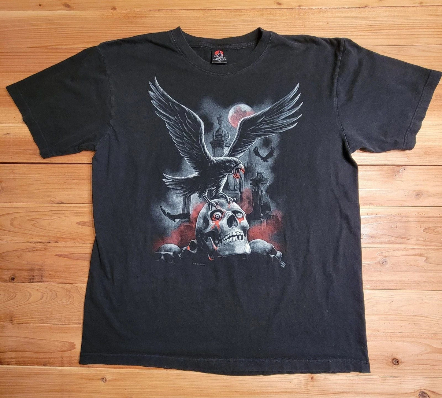 VTG Hero Buff T Shirt Tee Size: Large Double Sided Short Sleeve Unisex T-shirt, Sweatshirt, Hoodie, Long Sleeve Tee - T-Shirt, Sweatshirt, Hoodie