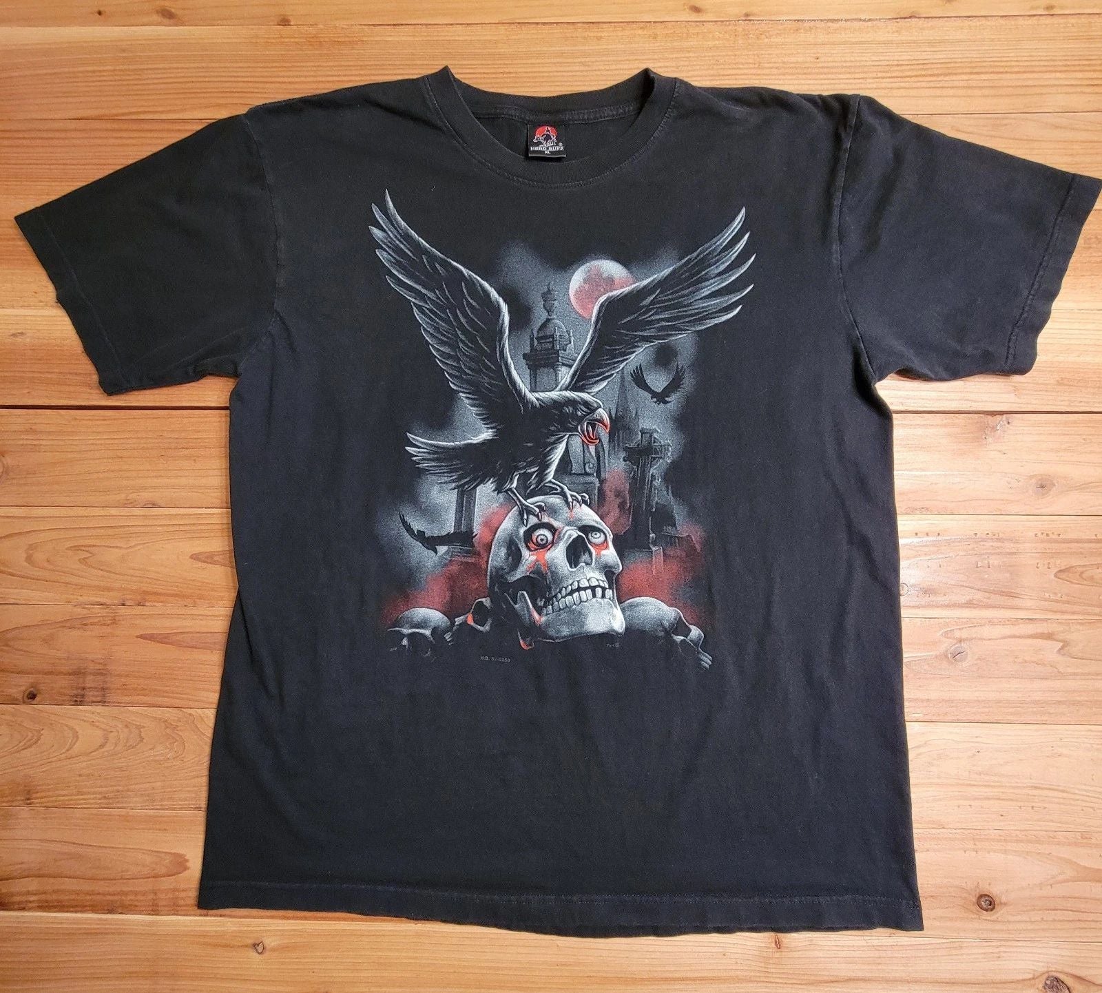 VTG Hero Buff T Shirt Tee Size: Large Double Sided Short Sleeve Unisex T-shirt, Sweatshirt, Hoodie, Long Sleeve Tee - T-Shirt, Sweatshirt, Hoodie