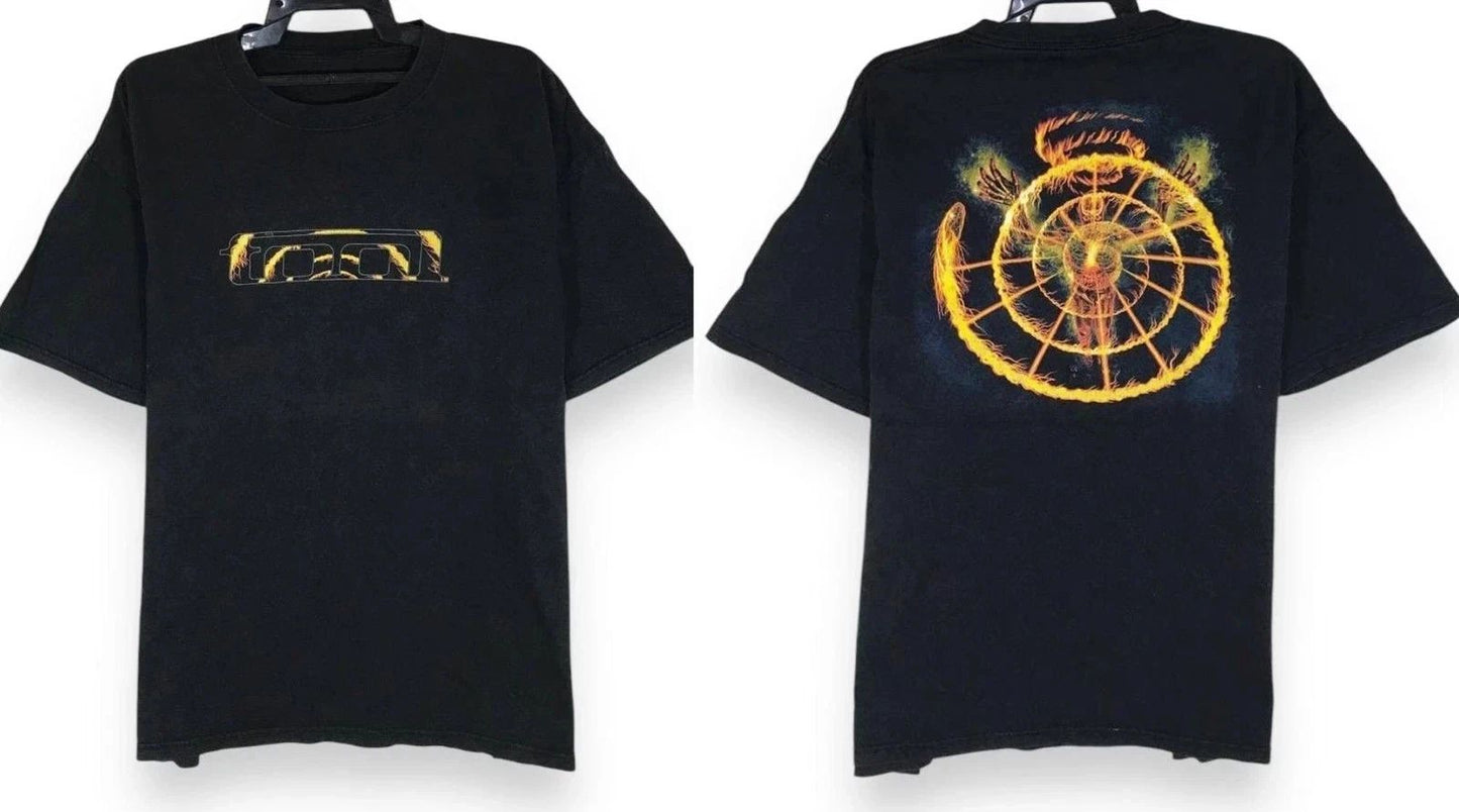 NEW 2007 Tool T-Shirt Spiral Flame Graphic Rock Band Tee Size S-5XL Unisex T-shirt, Sweatshirt, Hoodie, Long Sleeve Tee - T-Shirt, Sweatshirt, Hoodie
