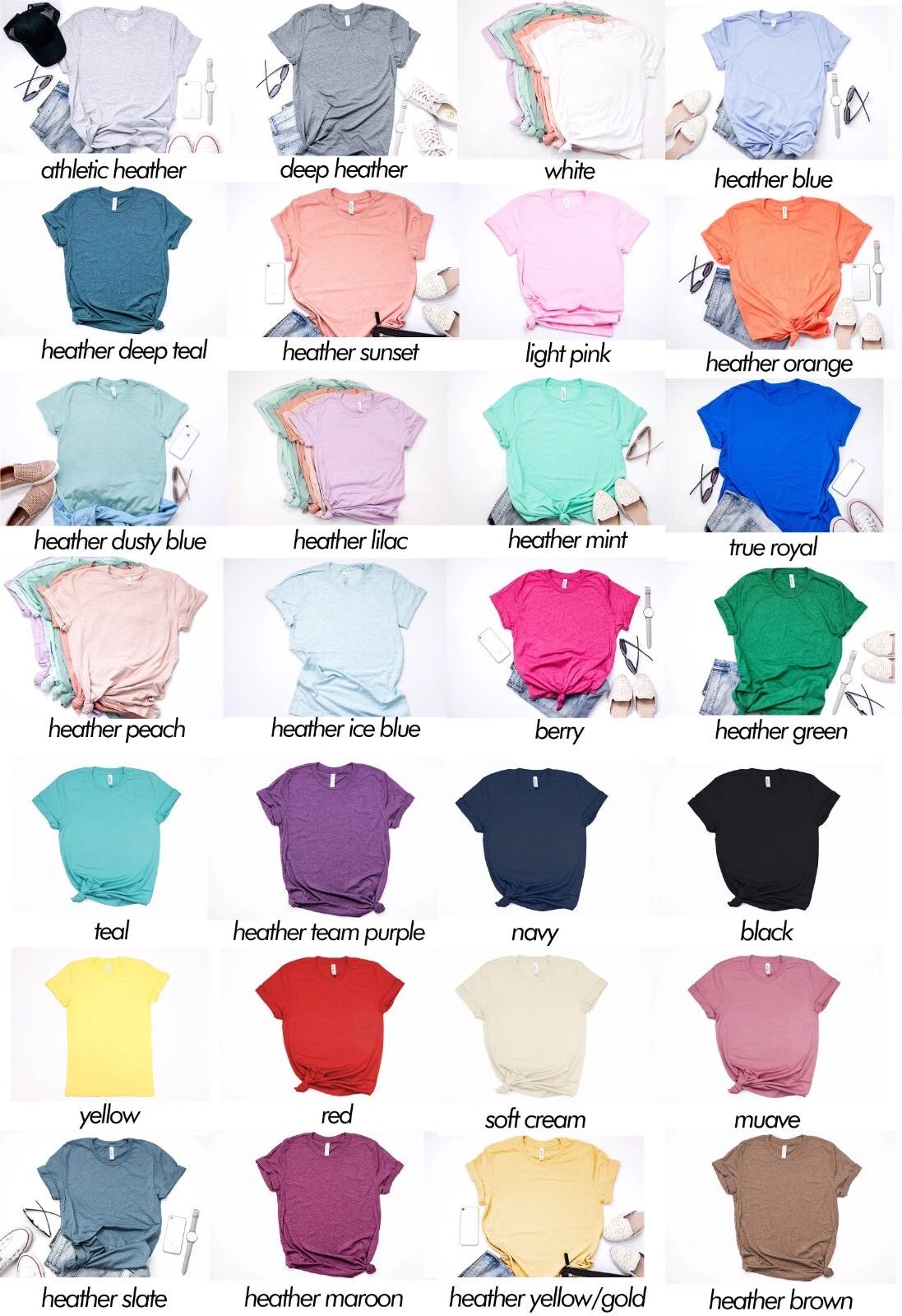 BELLA+CANVAS BC3001 Unisex Short Sleeve Jersey Crew Neck Stylish T-Shirt Unisex T-shirt, Sweatshirt, Hoodie, Long Sleeve Tee - T-Shirt, Sweatshirt, Hoodie