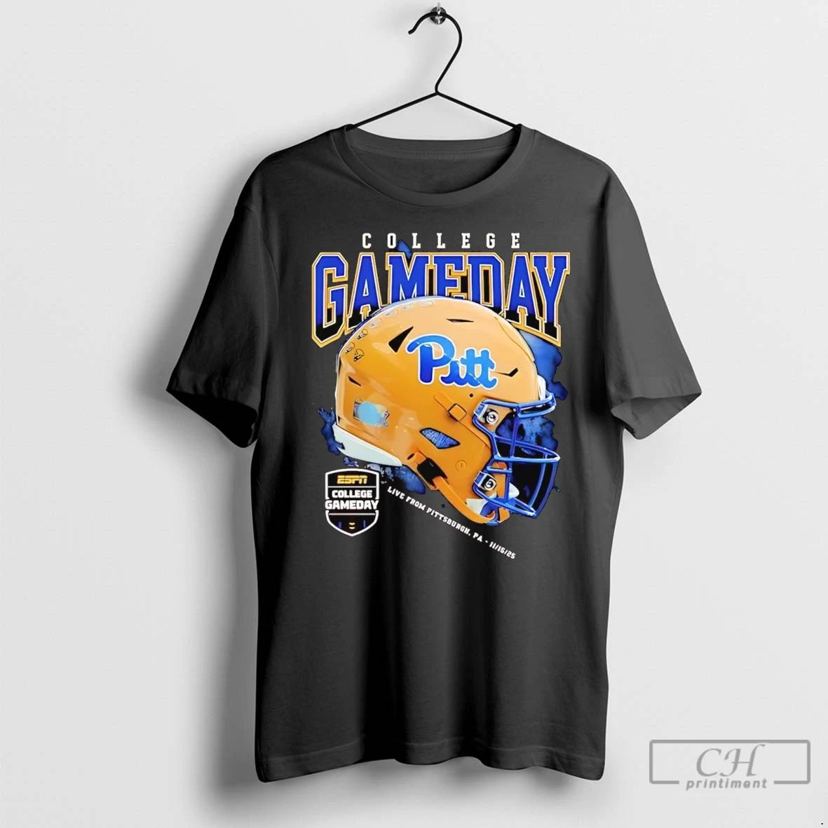 Premium Pittsburgh Panthers College Gameday Helmet 2025 Unisex T-shirt, Sweatshirt, Hoodie, Long Sleeve Tee - T-Shirt, Sweatshirt, Hoodie