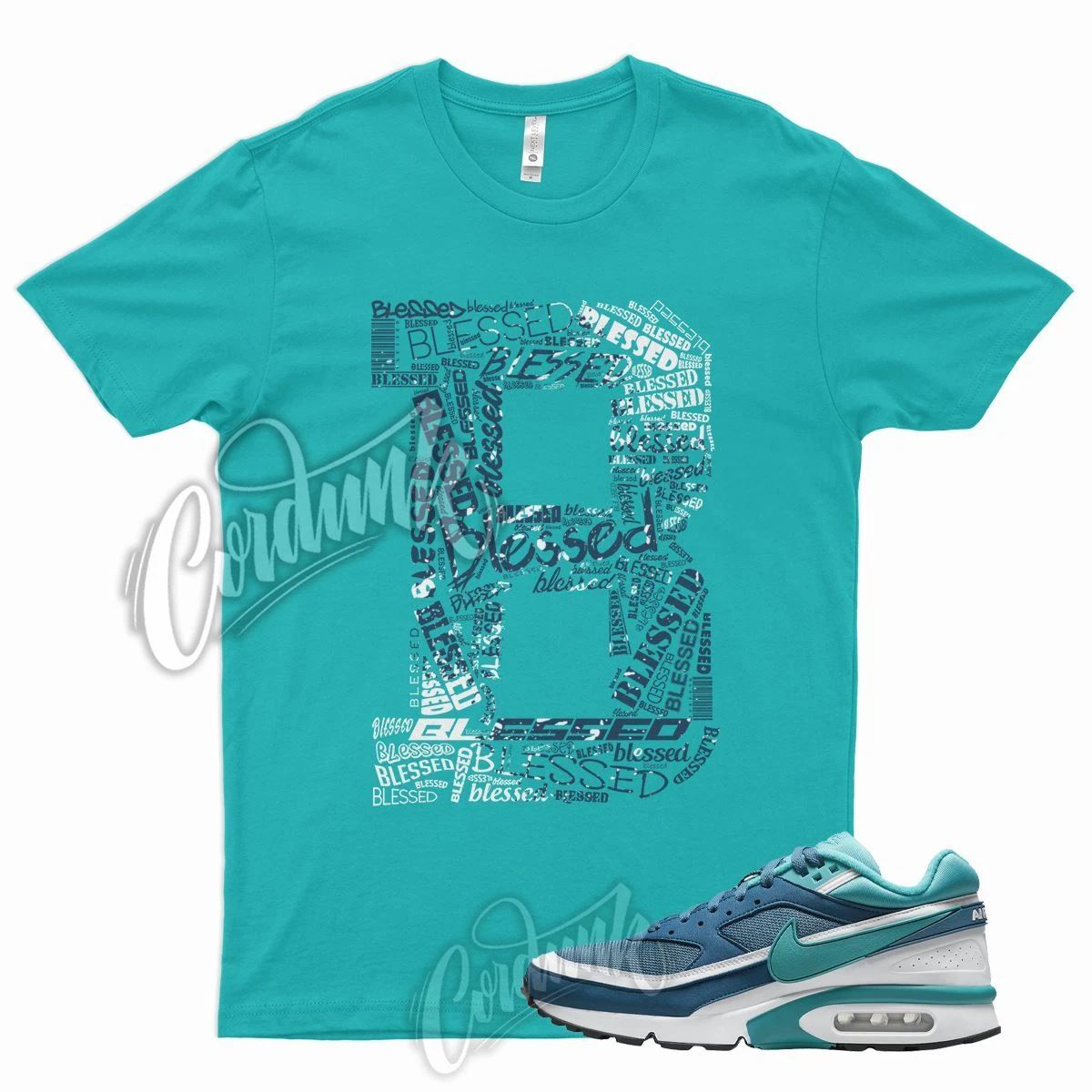 BLESSED Shirt for N Air Max BW Marina Aqua Teal Blue Green Grey Jade Griffey Unisex T-shirt, Sweatshirt, Hoodie, Long Sleeve Tee - T-Shirt, Sweatshirt, Hoodie