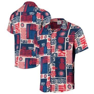 Chicago Cubs Tiki Vibes Hawaiian Shirt Unisex T-shirt, Sweatshirt, Hoodie, Long Sleeve Tee - T-Shirt, Sweatshirt, Hoodie