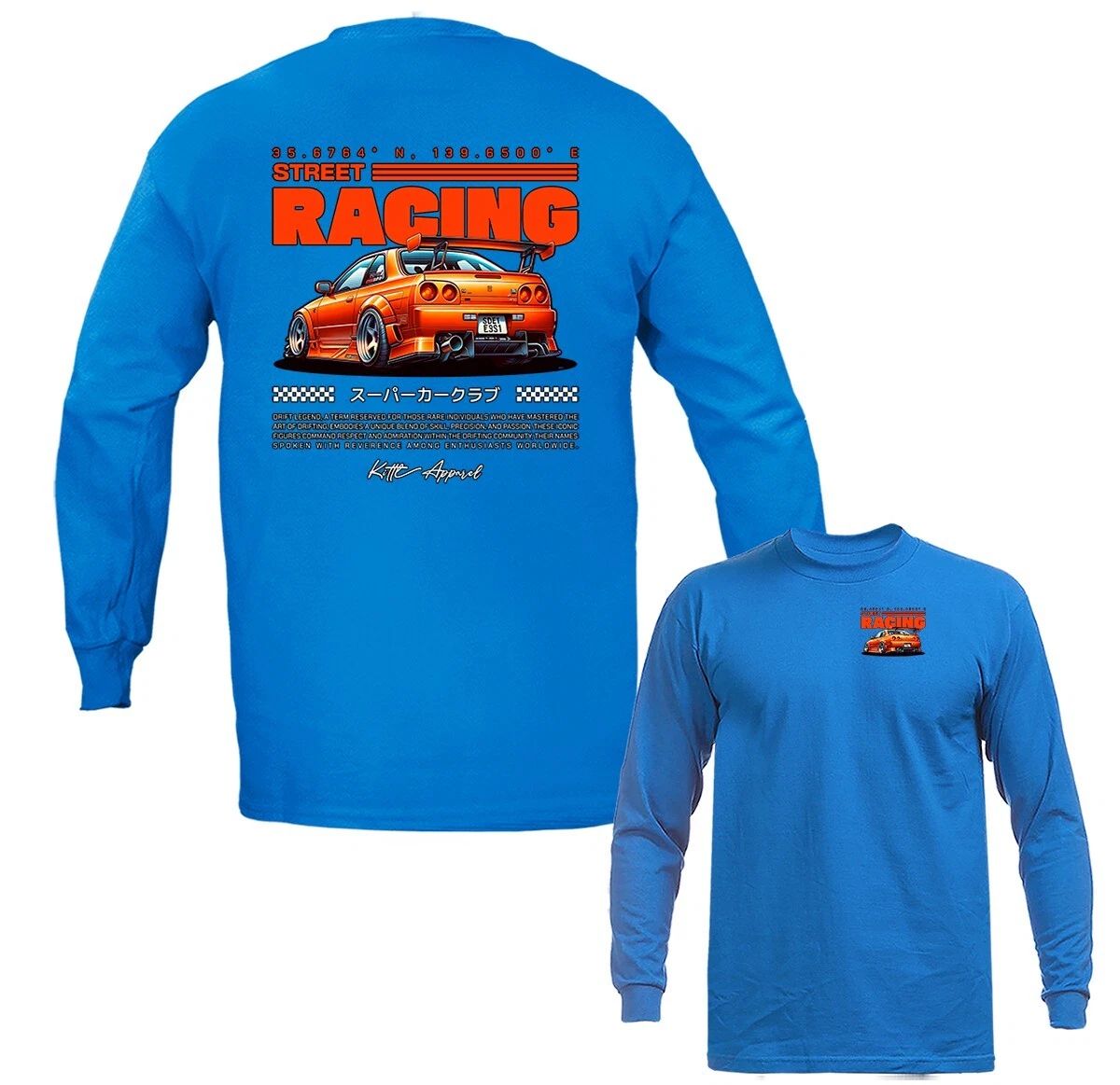 Street Racing Urban Imported Tuned Custom JDM Sports Car Graphic Long Sleeve Unisex T-shirt, Sweatshirt, Hoodie, Long Sleeve Tee - T-Shirt, Sweatshirt, Hoodie