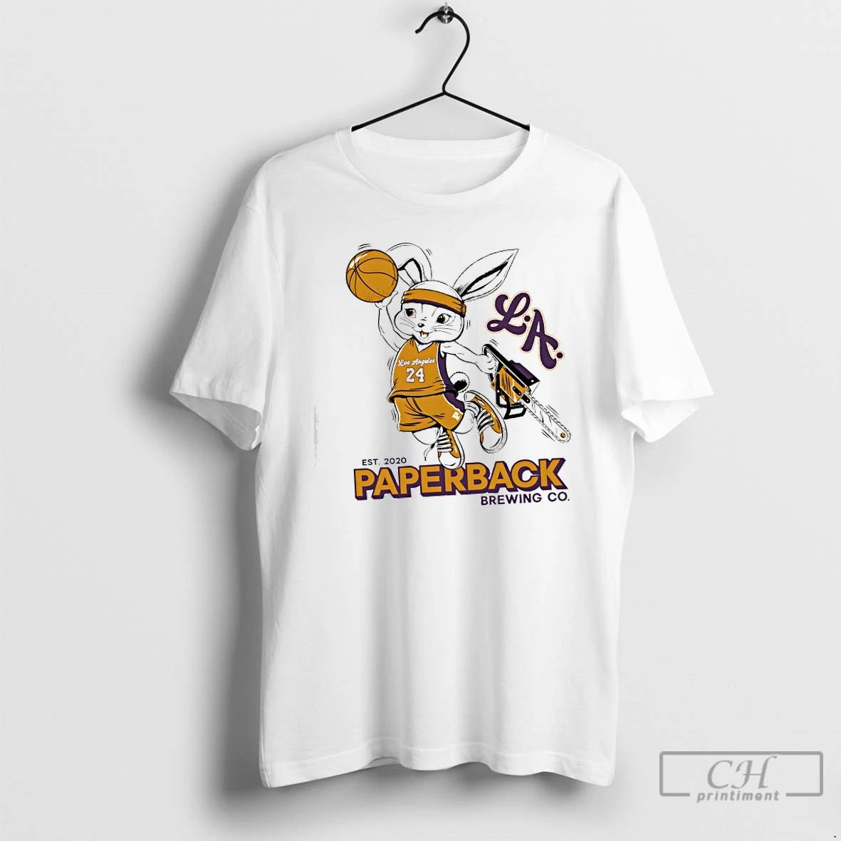 Premium Los Angeles Lakers Paperback Brewing Co T Shirts Unisex T-shirt, Sweatshirt, Hoodie, Long Sleeve Tee - T-Shirt, Sweatshirt, Hoodie