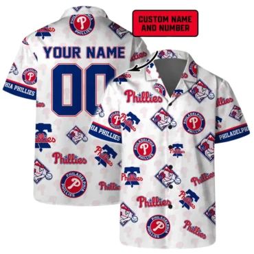 Philadelphia Phillies Custom Fan Hawaiian Shirt Unisex T-shirt, Sweatshirt, Hoodie, Long Sleeve Tee - T-Shirt, Sweatshirt, Hoodie