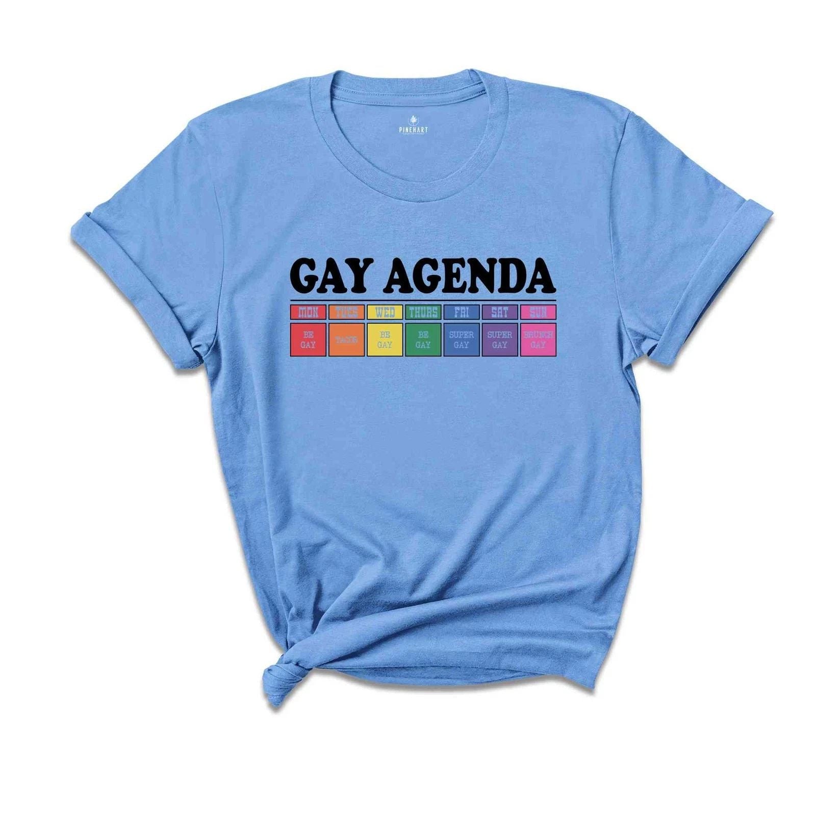Gay Agenda Shirt, Gay Shirt, Lesbian Shirt, Cute Pride Shirt, Pride Ally Shirt, Unisex T-shirt, Sweatshirt, Hoodie, Long Sleeve Tee - T-Shirt, Sweatshirt, Hoodie