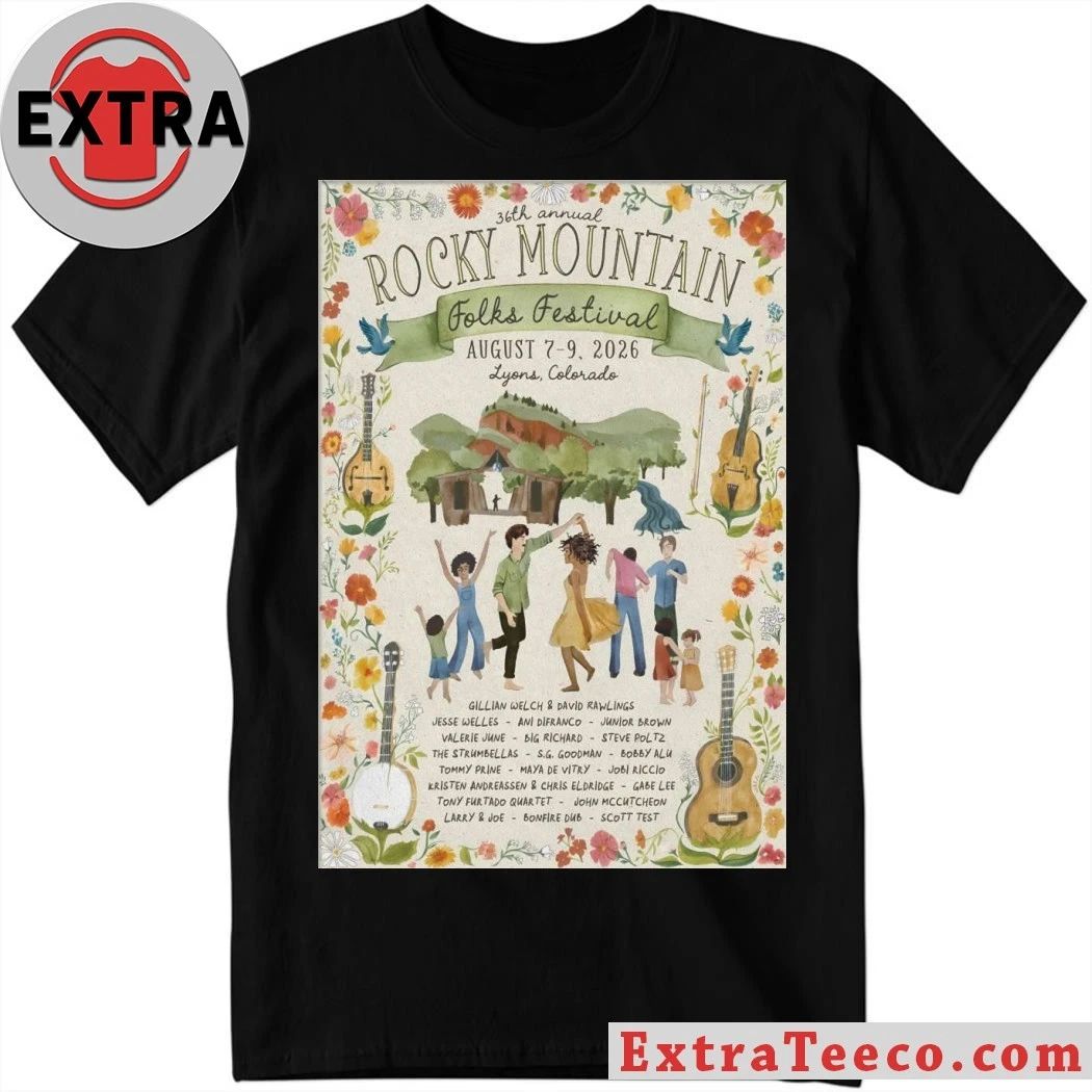36th Annual Rocky Mountain Event Lyons CO On Aug 7-9 2026 Poster Shirt Unisex T-shirt, Sweatshirt, Hoodie, Long Sleeve Tee - T-Shirt, Sweatshirt, Hoodie